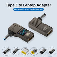 100W Type C Fast Charging Adapter Connector Dc Plug USB C to Universal Laptop Charger Converter for Lenovo Hp Dell Asus Acer