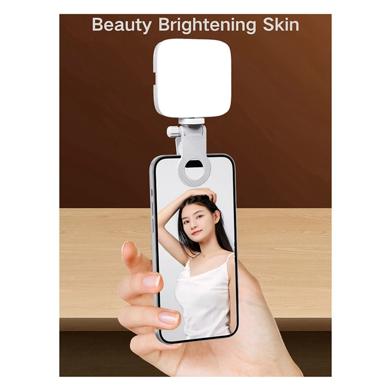 Mini LED Fill Light com removível Clip-On, Fotografia Luz, Iluminação Bi-Color, sapata fria para câmera, filmadora, Vlog