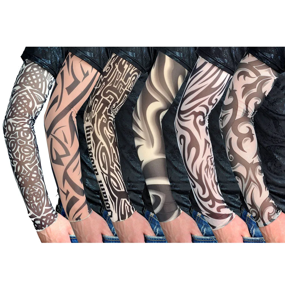 Stylish Arm Sleeves For Outdoor Activities Tattoo Sleeves Tattoo Arm Sleeves Uv Protection Sleeves Skin-friendly Fabric