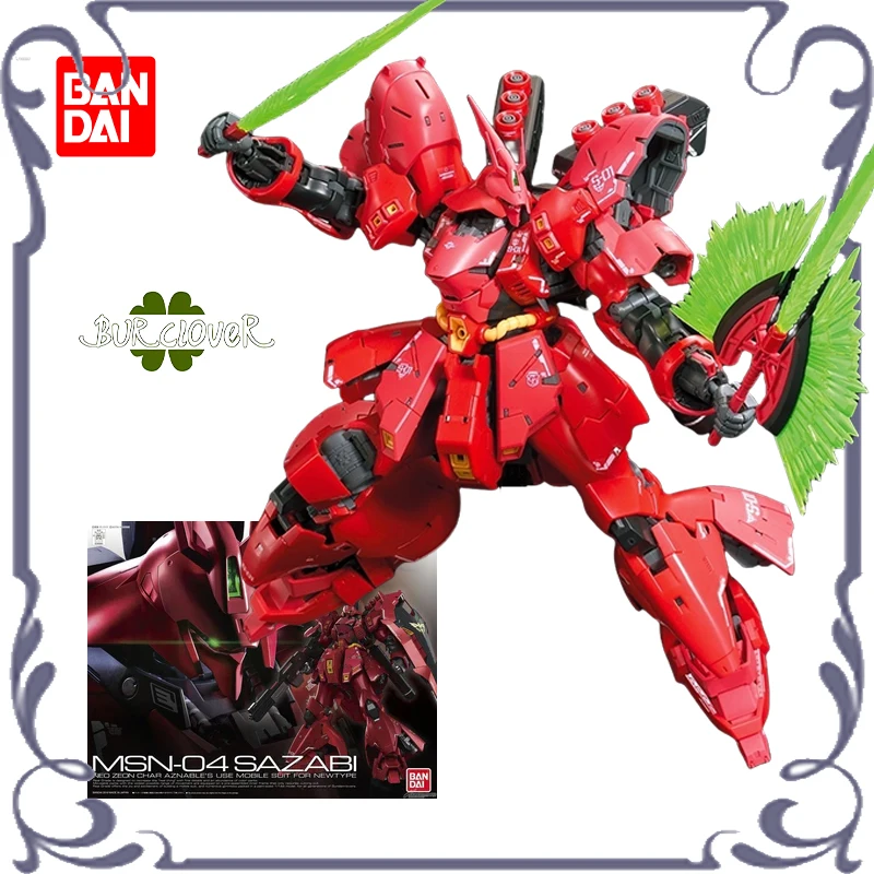 

BANDAI Original GUNDAM RG 1/144 MSN-04 SAZABI Anime Action Figure Assembly Model Toys Collectible Model Gifts Ornaments In Stock