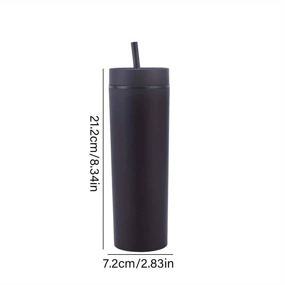 Personalized Name Matte Skinny Tumbler Custom Script Text Slim Insulated Cup With Straw Birthday Bridesmaid Gift for Women