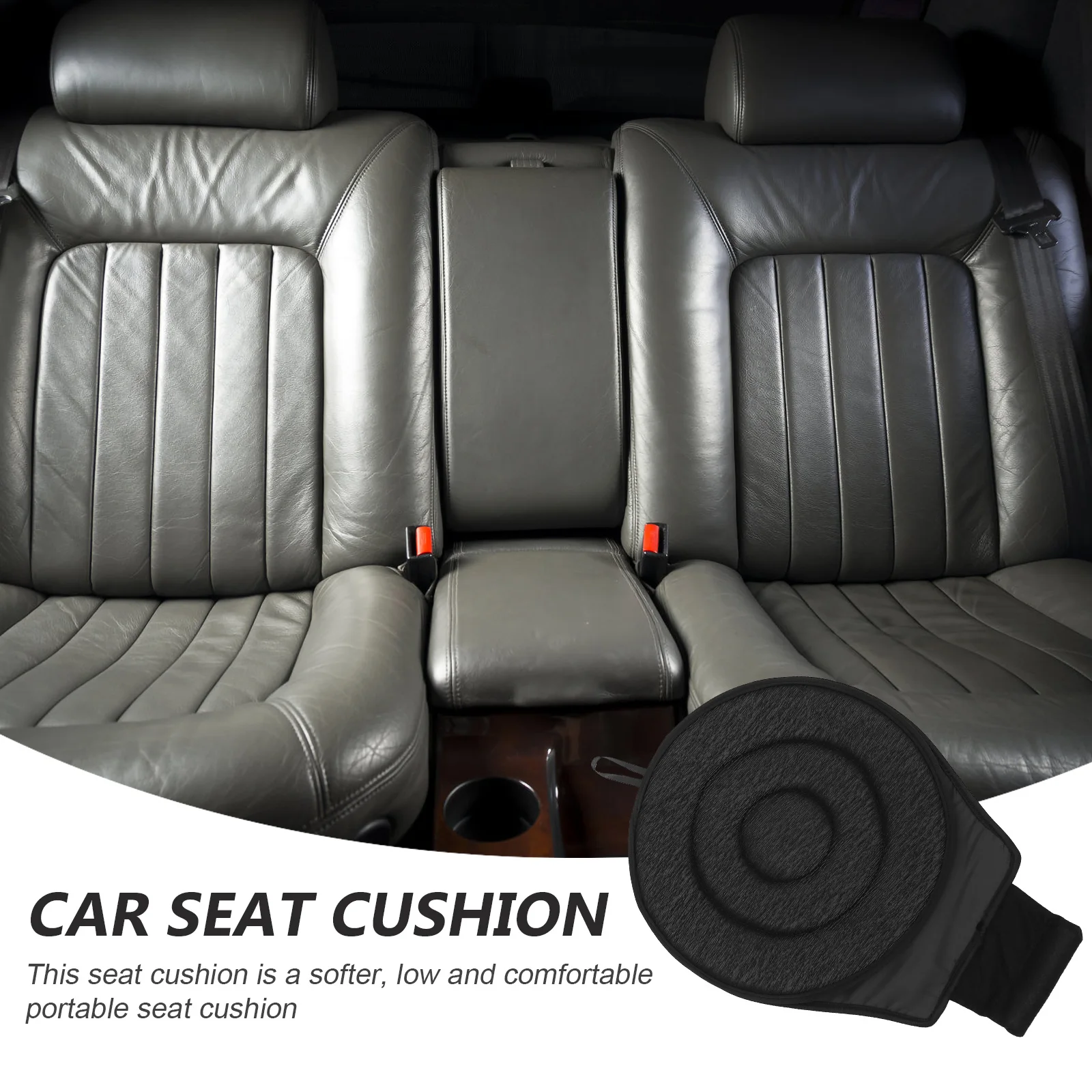 

1pc Rotating Seat Cushion Wearproof Reusable Swivel Car Pad For Elderly Lightweight Non-Slip Portable Vehicle Chair Support Car