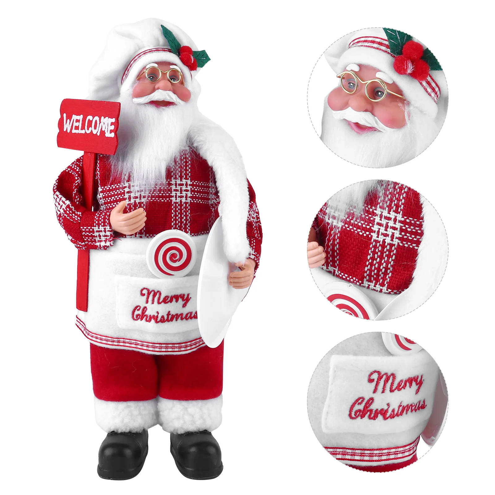Decorazioni natalizie per chef di Babbo Natale Slitta di lusso 2023 Natale Desktop Party Ornament Festival Adorabile decorare Anziani