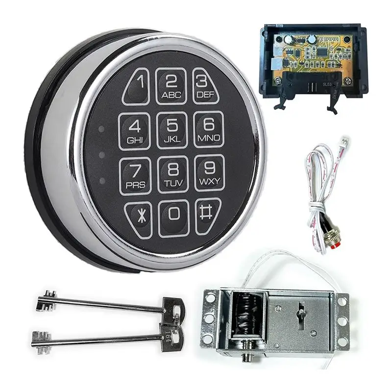 ★lock-replacement-chrome-digital-keypad-electronic-lock