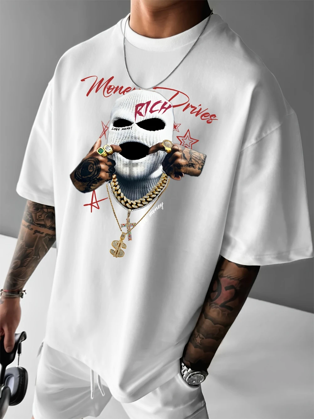 

Новая мужская минималистичная футболка с принтом большого головы Y2K, модный и универсальный дизайн, мужская одежда для спорта и вечеринок на открытом воздухе