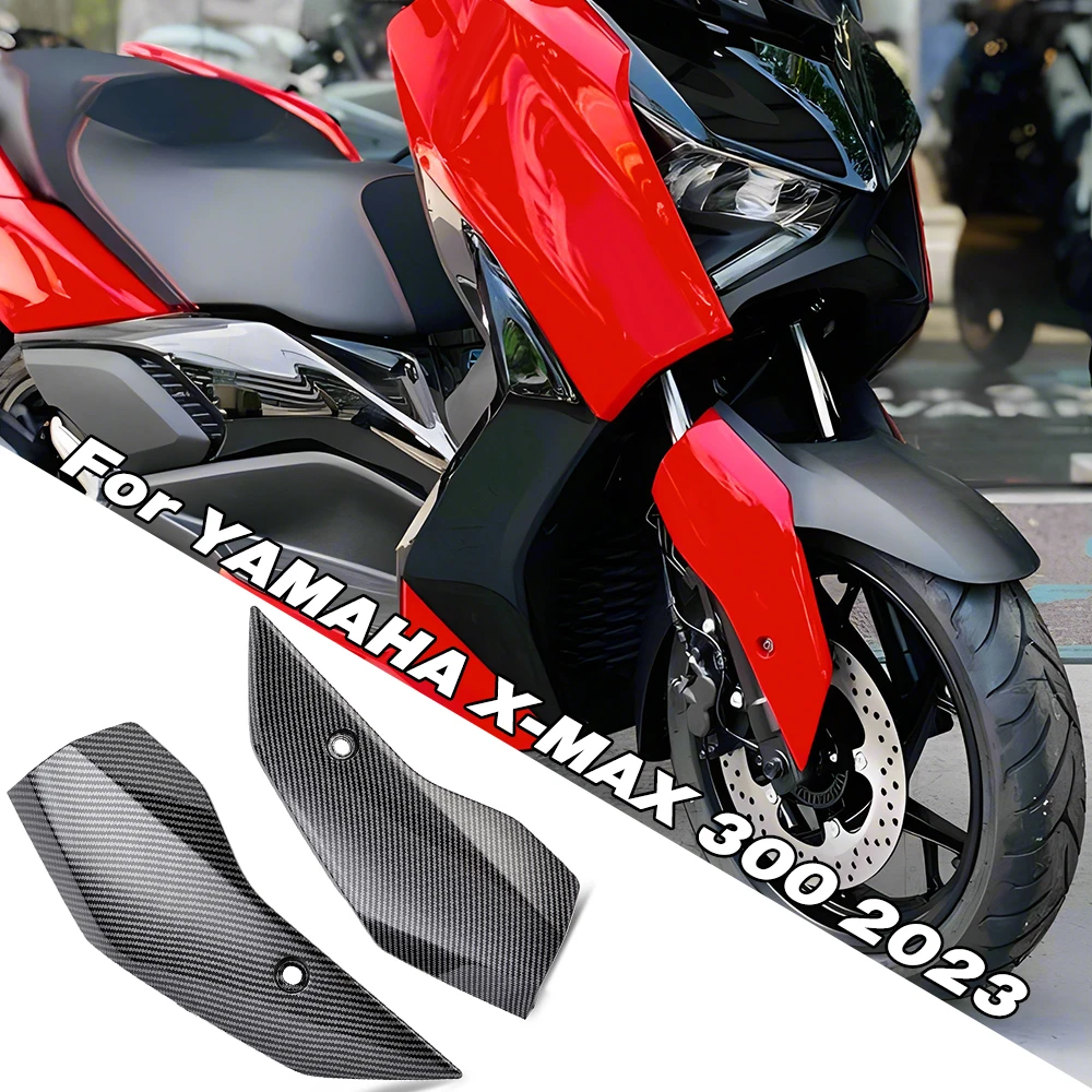 Capa Protetora Lateral do Para-lama Dianteiro para Yamaha XMAX X MAX X-MAX 250 300 2023 2024 XMAX300 Painel de Acabamento da Tampa do Amortecedor do Para-lama