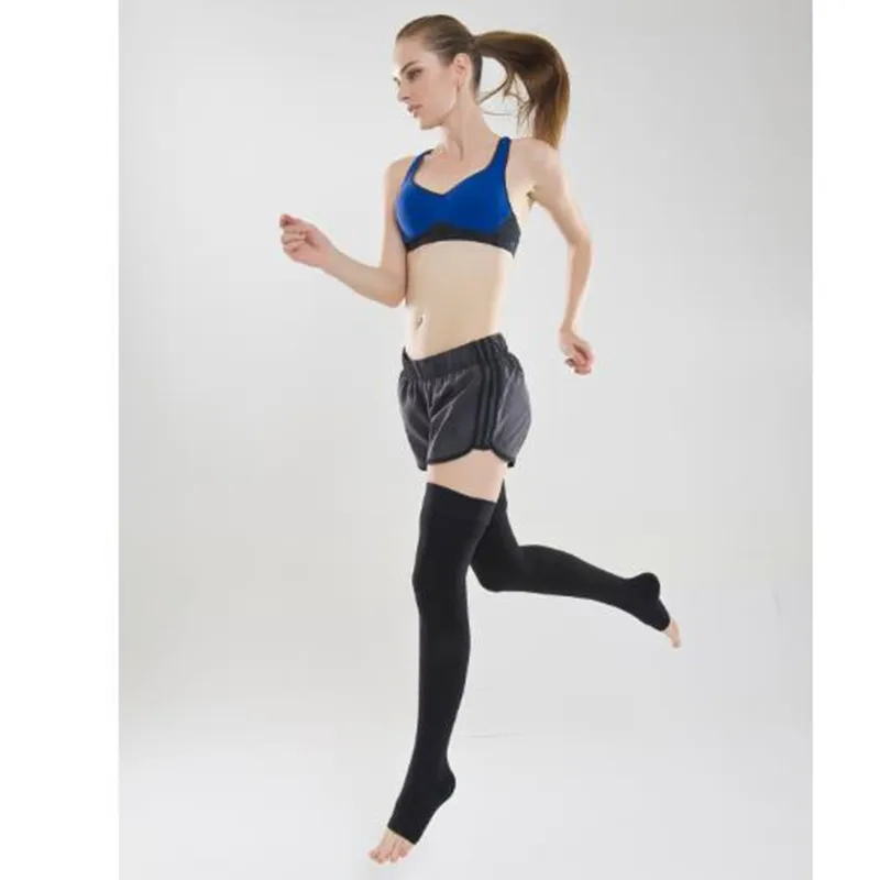 Pończochy uciskowe medyczne damskie męskie na żylaki, rozszerzane naczynia krwionośne, obrzęki 30-40 mmHg, wspierające gradient ucisku, rozmiary S-4XL, uciskowe na nogi, idealne w podróży.