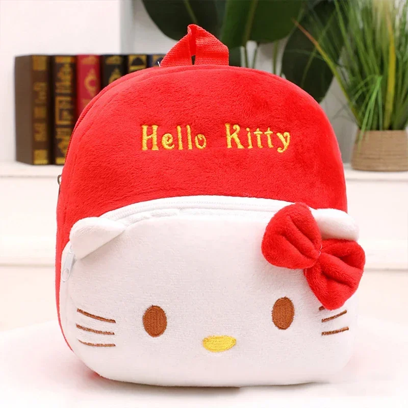 Sanrio Hello Kitty Plush Backpack Cartoon Anime Cute Backpack Kindergarten Schoolbag Baby Kawaii Backpack Cosplay Fashion Gifts