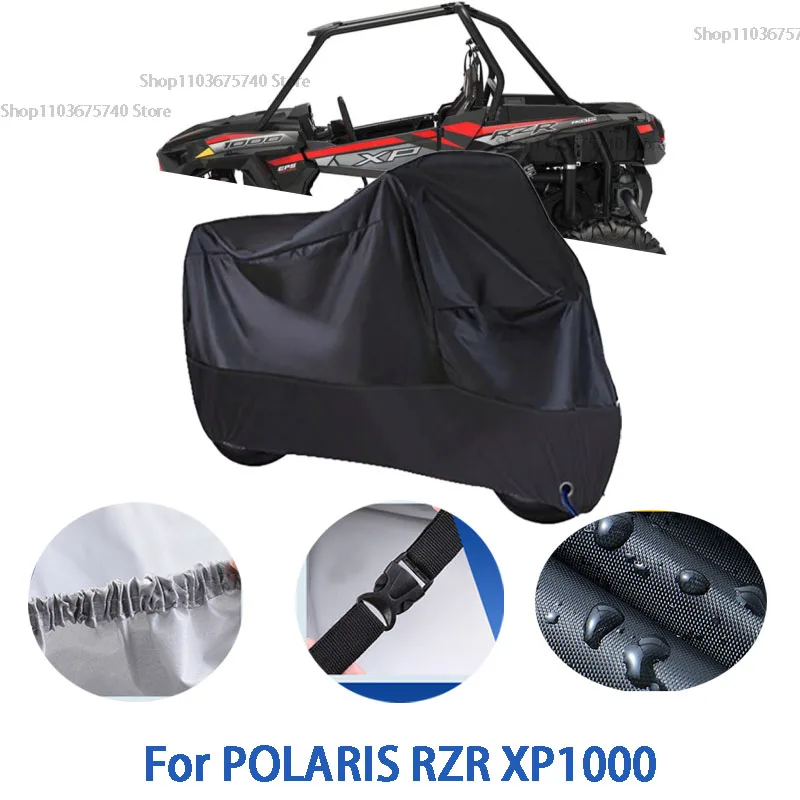 

Motorcycle Full Covers For POLARIS RZR XP1000 Car Outdoors Sun Protection Dust No Ear Thickened Oxford Clothcover Accessories