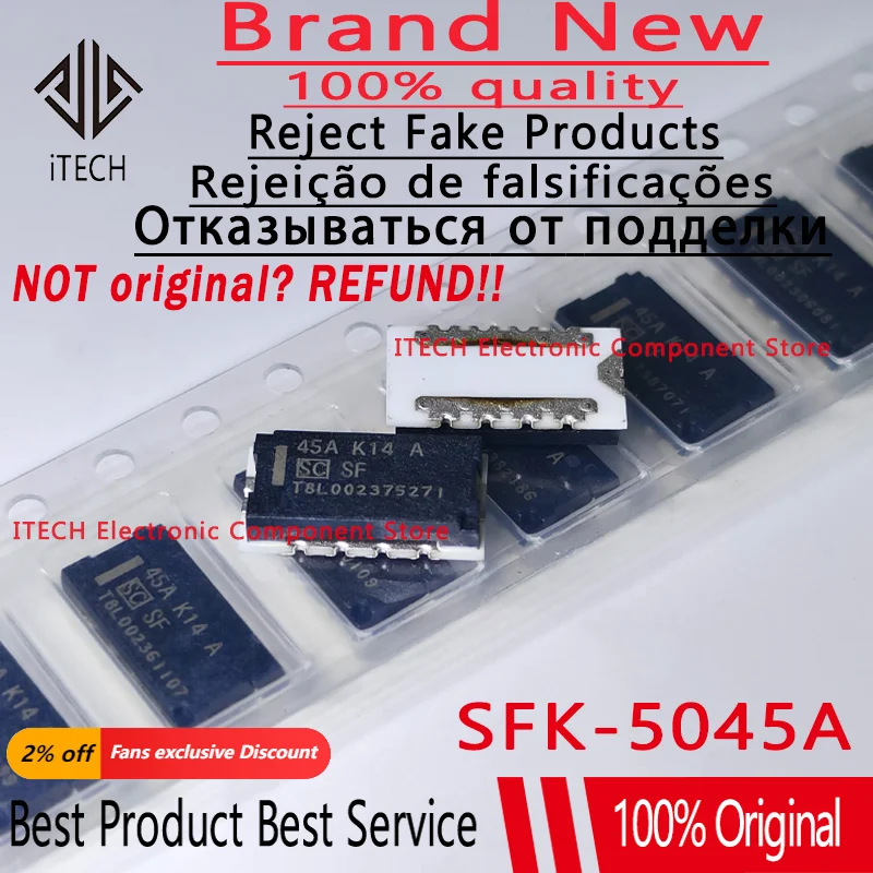 

10pcs/lot Original SFK-5045A 45A K14 A 5045A 5045 Fuse New and Genuine
