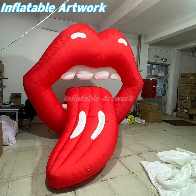 Customized Valentines Day Display Giant Inflatable Mouth Lips Design for Decoration Toy