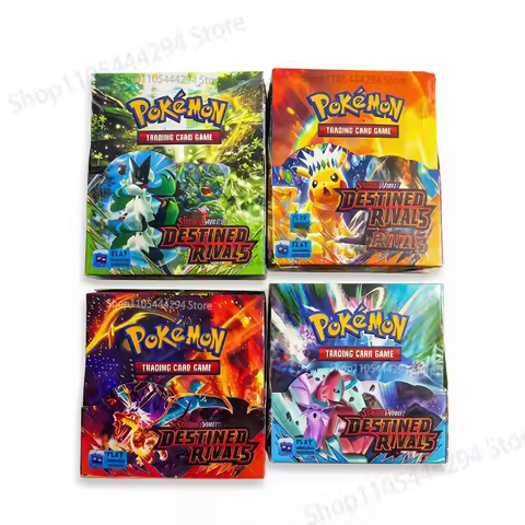 288Pcs English Version Pokemon TCG Scarlet Violet Destined Rivals Classics Booster Box Pokemon Trade Card 36 Pack Box