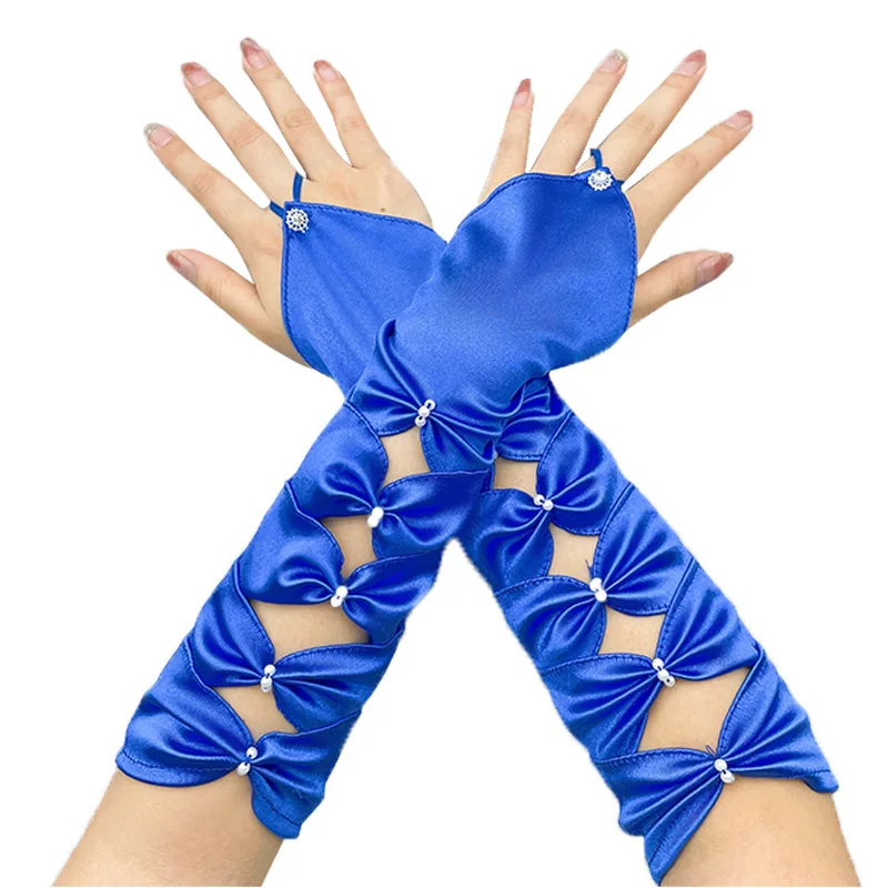 1 Pair Fashion Women Long Gloves Party Costume Gloves Dance Performance Mittens Halloween Gloves gloves  bride перчатки длинные