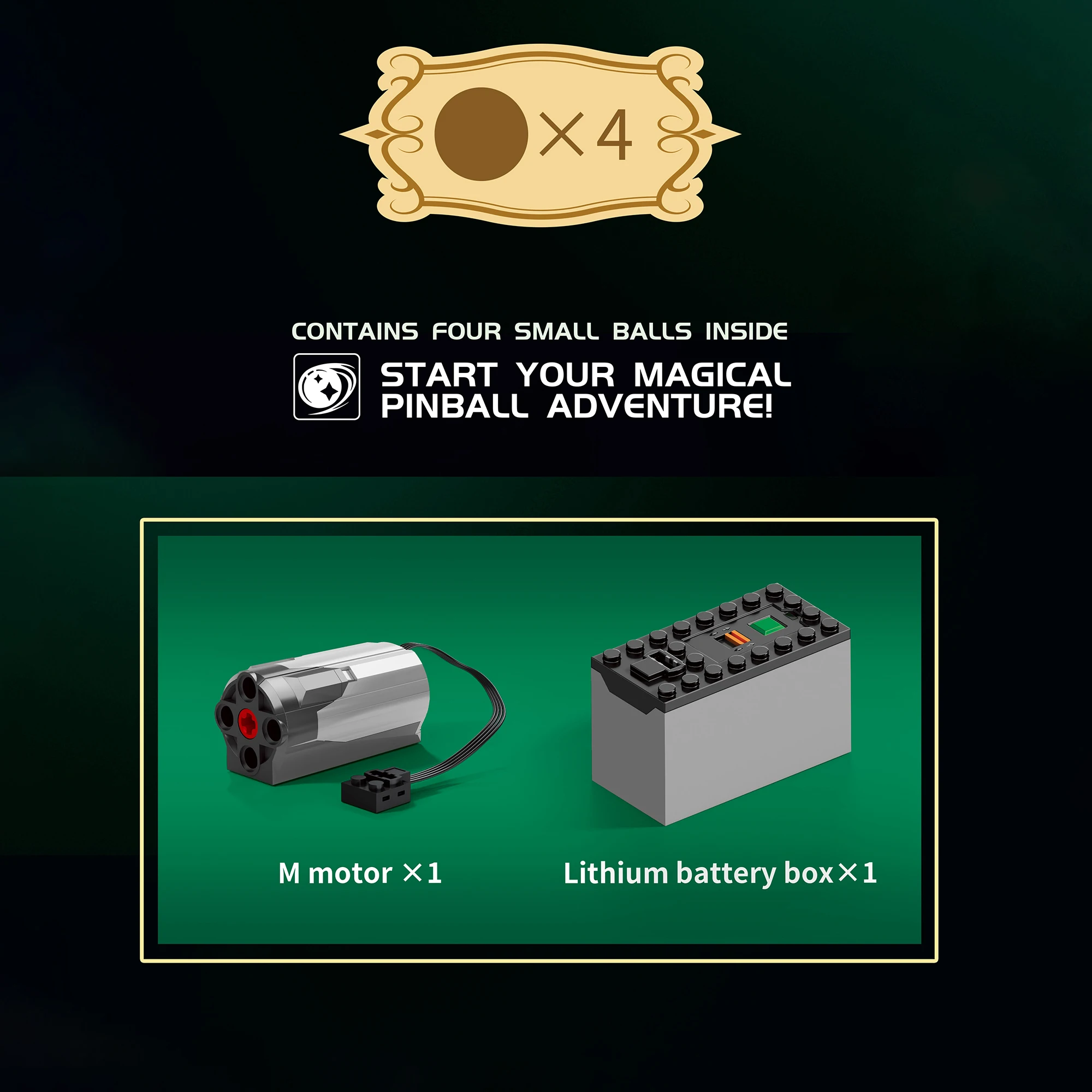 2240 Uds. Máquina de Pinball, bloques de construcción con potencia, serie de juegos de películas, máquina de Pinball, mesa, ladrillos, juguete, regalos para niños y adultos