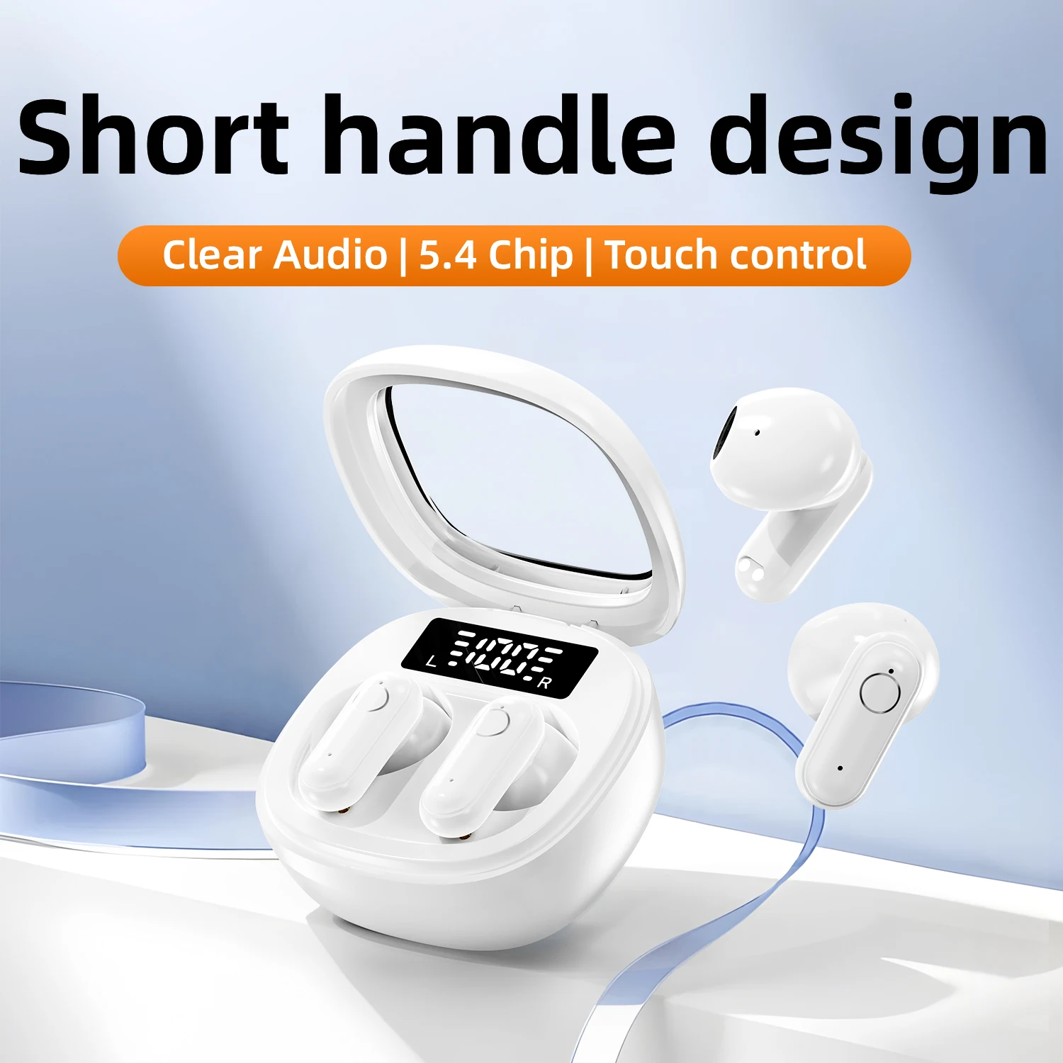 

SK Mini Headphones 5.4 Bluetooth Wireless Earphones Sports Earbuds Noise Cancelling Headset Wiith Mic For Xiaomi Huawei Headset