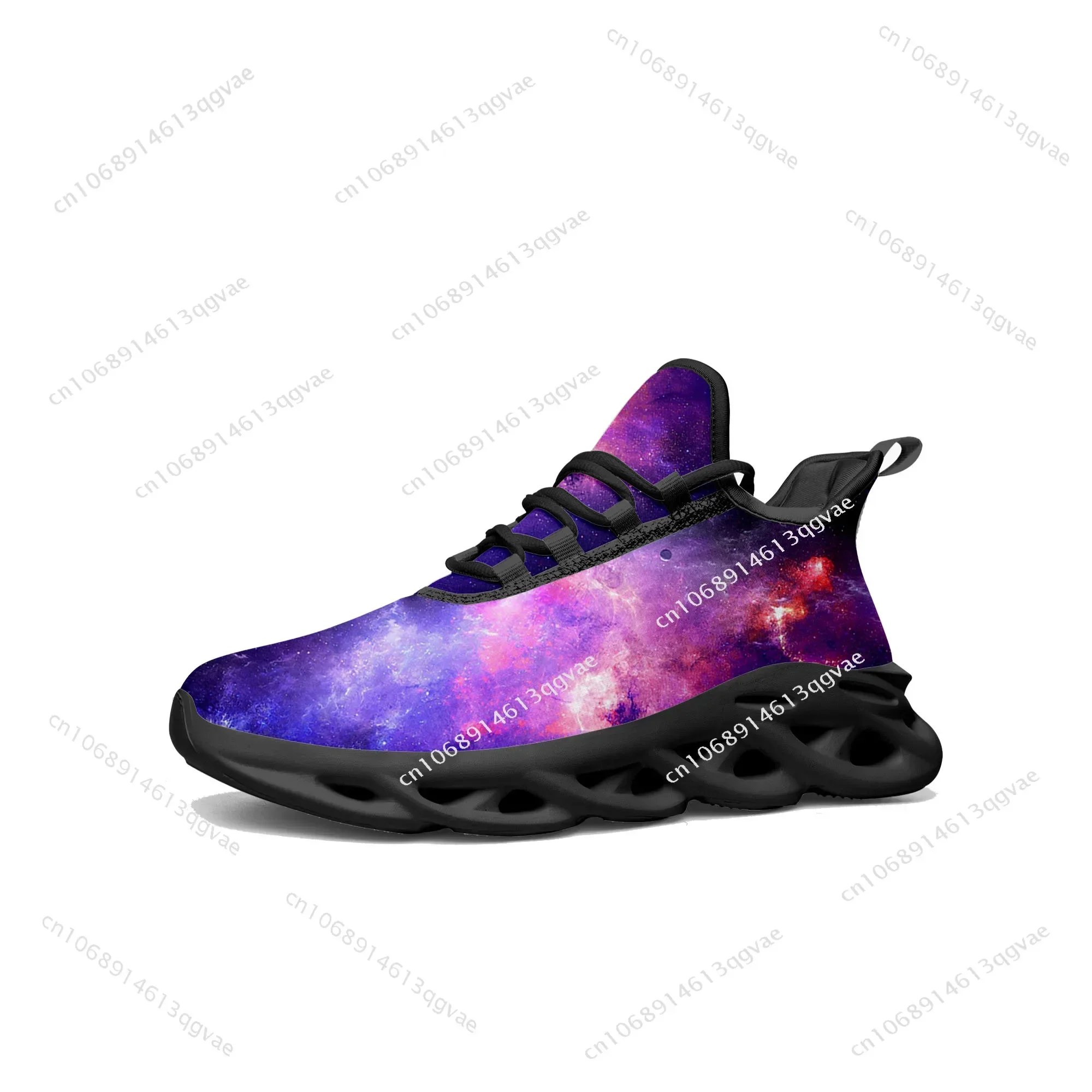 Galaxy Celestial Flats Sneakers Mens Womens Sports Running High Quality Sneaker Lace Up Mesh Footwear Tailor-made Shoe Black