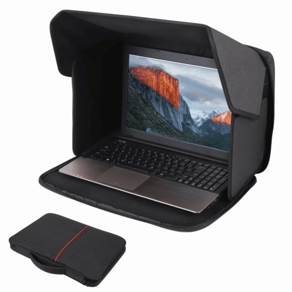 

New Foldable Laptop Sun Shade 12-16inch Portable Privacy Screen Hood Multi-functional Laptop Sun Glare Shield Working Outside