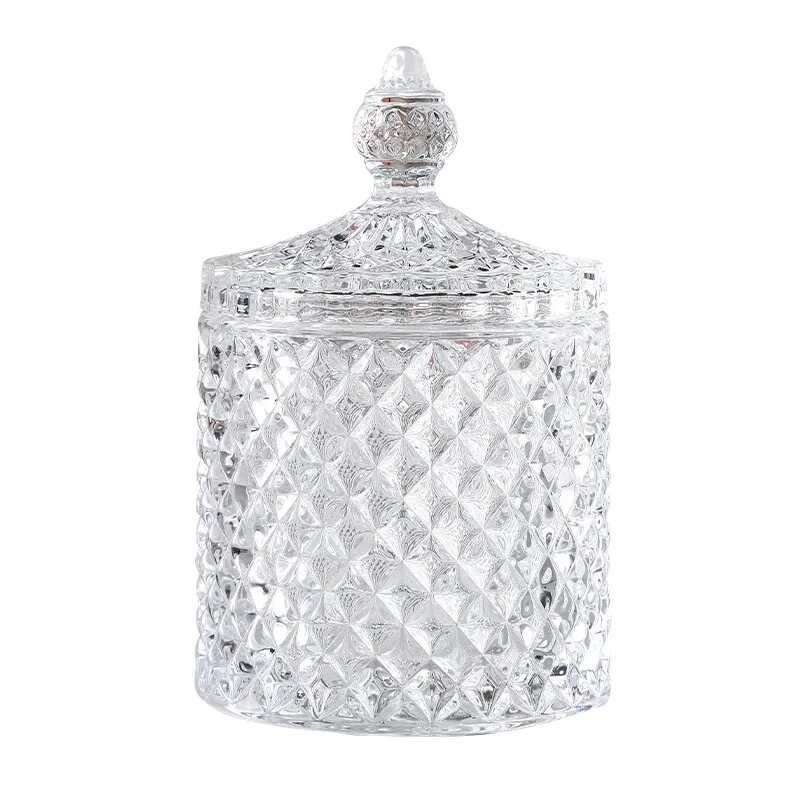 Premium Imported Glass Toothpick & Cotton Swab Dispenser Jar, High-End Floss Holder Organizer for Home, Stylish Creative Storage