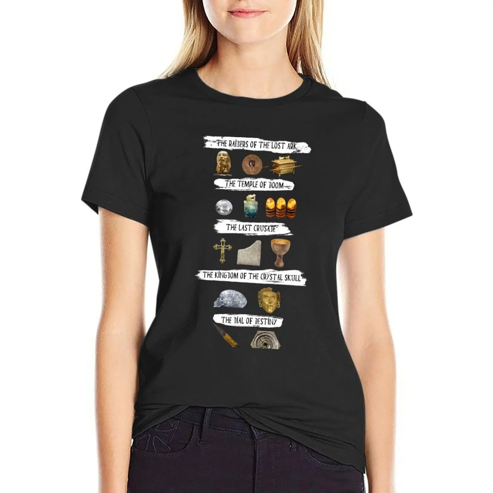 

Indiana Jones and his Artefacts T-Shirt vintage anime Blouse animal print tshirts for Women
