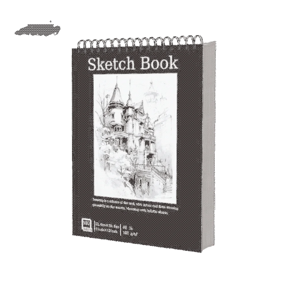 

Скетчбук на спирали на 100 листов, портативный, легко отрывающийся, для художников, бумага 100 г/м², утолщенная, с перфорацией