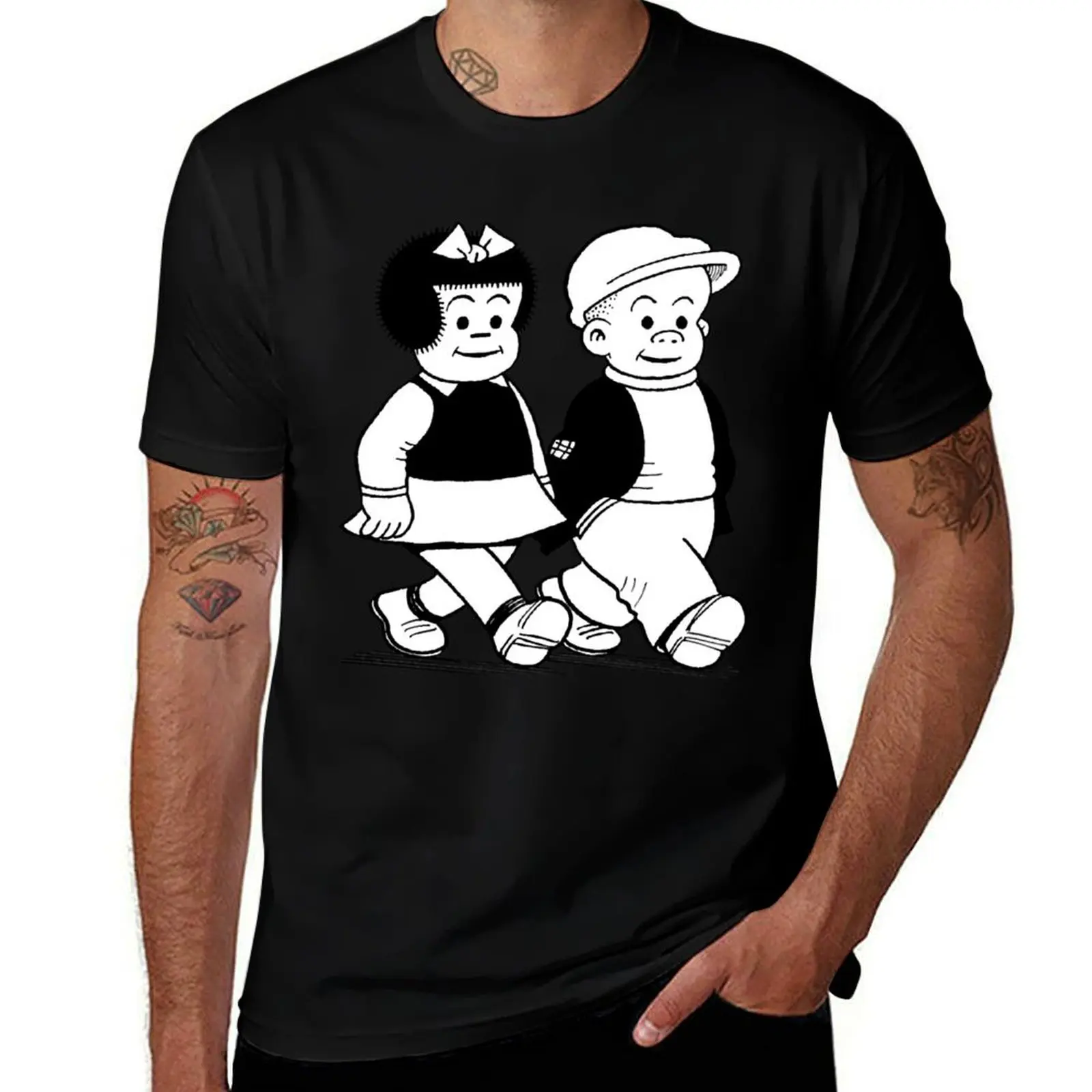 Футболка Nancy et Sluggo V classique, прочная рабочая футболка