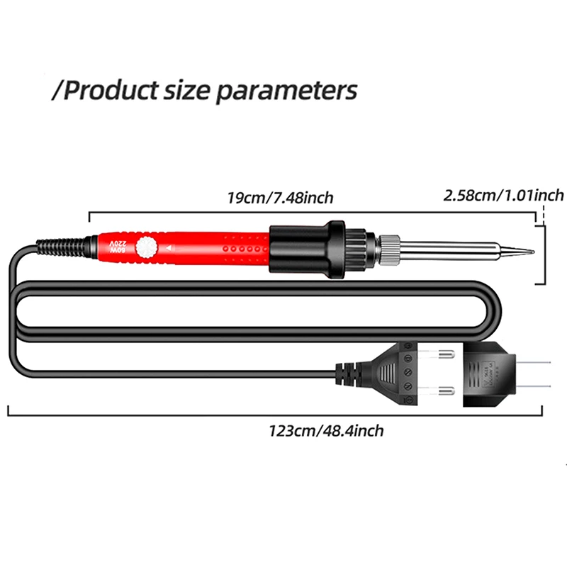 Professional Welding Solder US/EU Plug Welding Tool Digital Electric Soldering Iron 110V/220V Adjustable Temperature