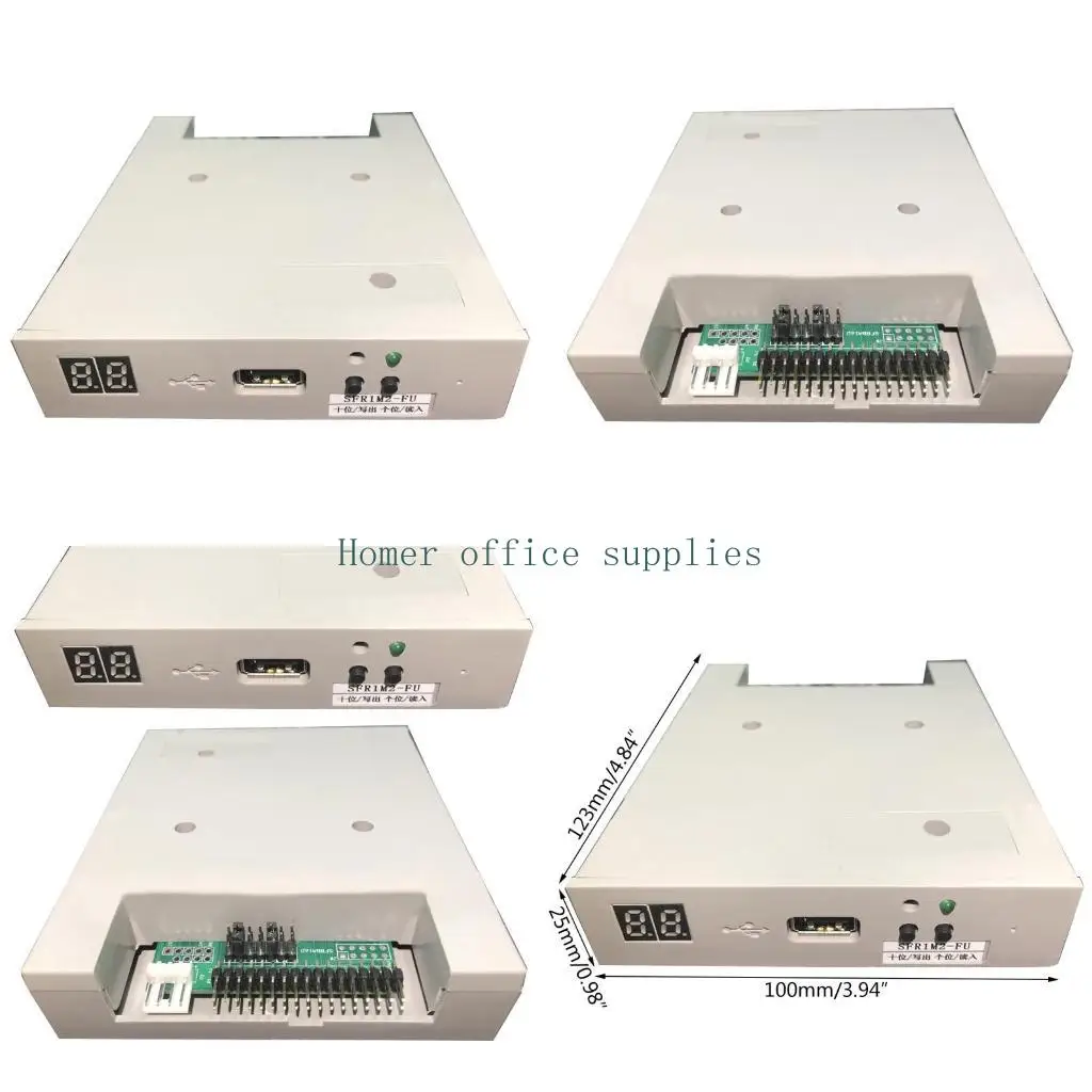 

K43B USB Floppy Disk Reader Drive 3.5in External Portable 1.2MB Disk Drive Emulator