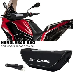 For Morini X-Cape 650 649 2023 Motorcycle Waterproof And Dustproof Handlebar Storage Bag