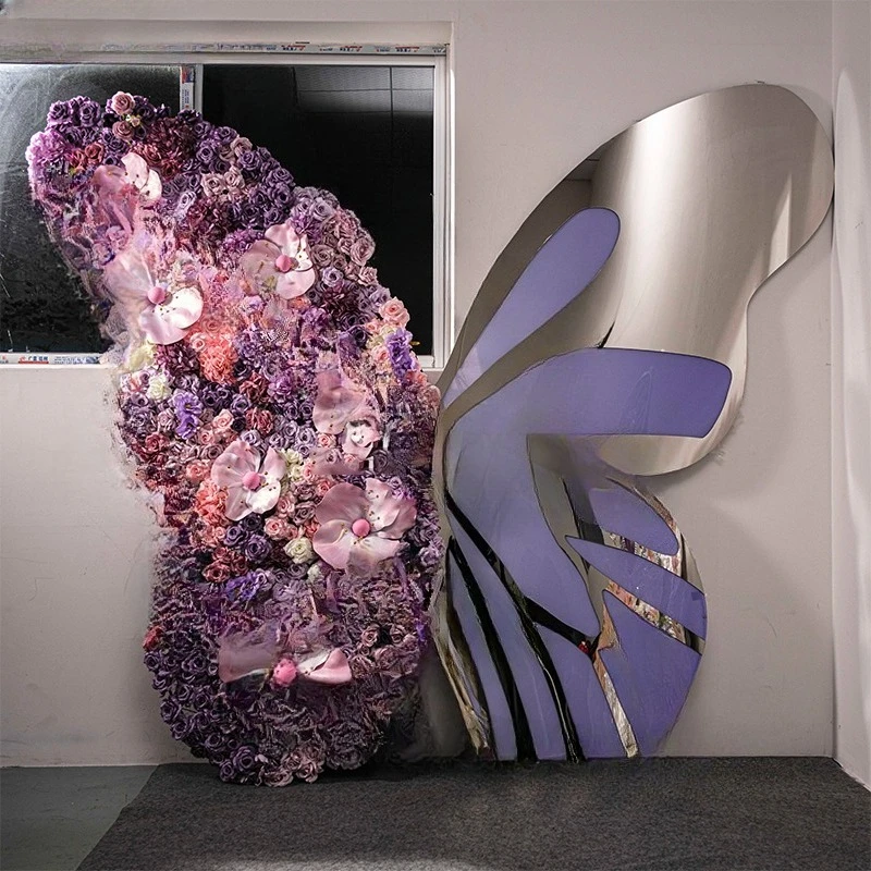 

Purple butterfly three-dimensional paper art handmade decorative props