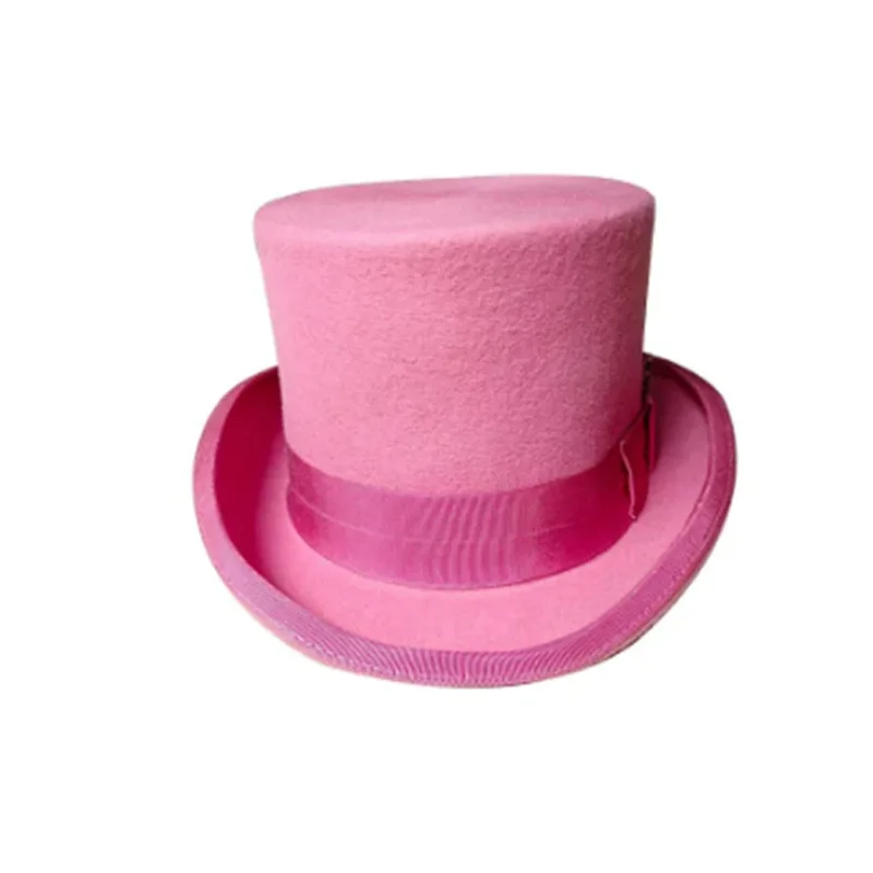 Men Top hat Magician Presidential high hat British jazz top hats male gentleman flat felt hat 2024 sombrero de copa británico