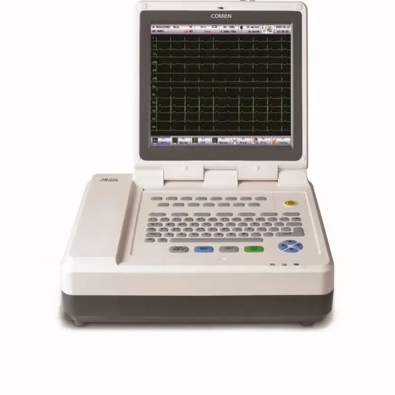 CRW12.1 Inch Color LCD Touch Screen 12-channel Electrocardiograph Portable Machine Comen CM1200