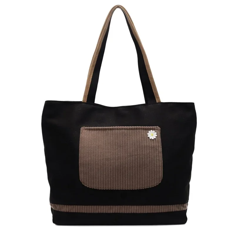 Casual Large-capacity Bag Women's New Tote Bag Simple and Versatile Commuter Shoulder Travel Bag