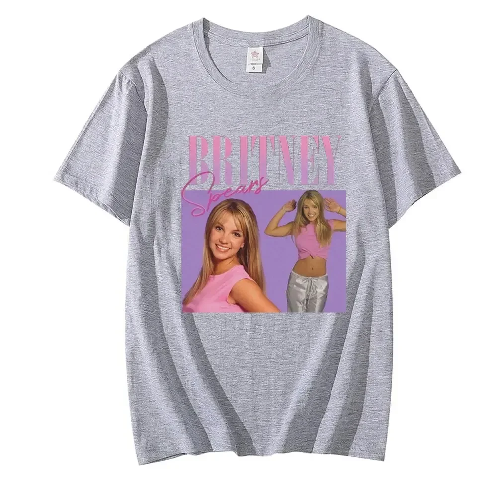 Cotton Casual T Shirt Britney Spears Beautiful Photo Women's T-shirt Hipster Female Shirt Harajuku Short Sleeve Tops Tee