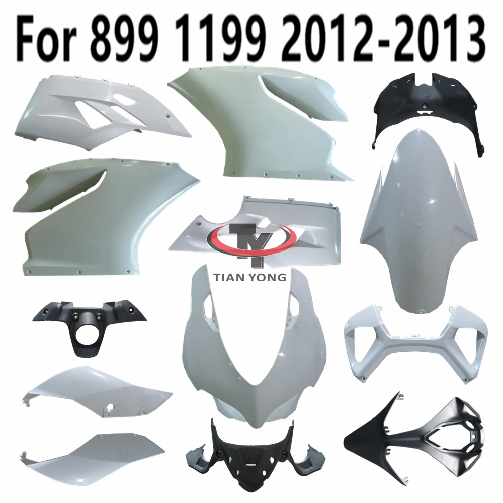 

Мотоцикл для Ducati 899 1199 2012-2012 Неокрашенный Кузов обтекатель аксессуары упаковка левый и правый компоненты
