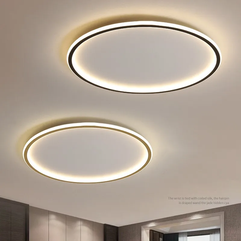 LED Ceiling Chandelier Nordic Simple Round Ceiling Lights Living Dining Room Bedroom Corridor Home Indoor Nordic Lamps Lighting