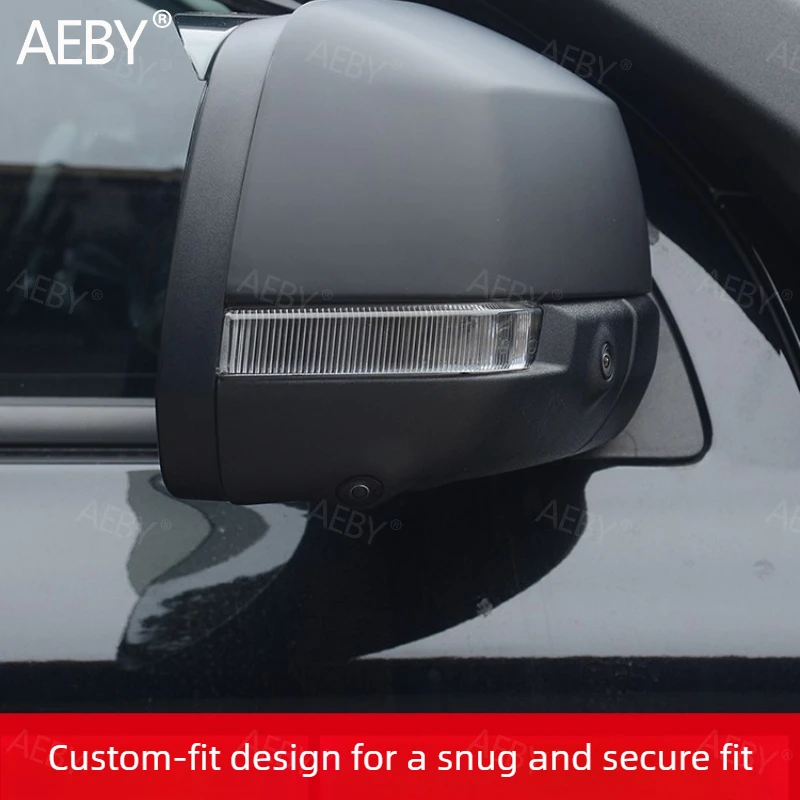 For Ford Ranger 2022-2026 Side view mirror protective cover with shell decoration,Reverse mirror cover,Car accessories