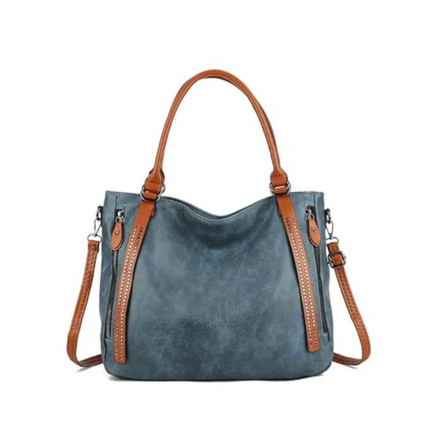 

Винтажная сумка-тоут myfriday для женщин, большая сумка-хобо из веганской кожи, сумка-сэтчел с регулируемым ремнем