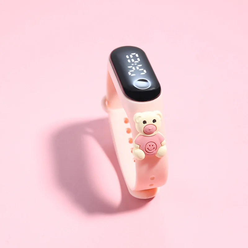 50Pcs/Lot Children's Watch Cartoon Fashion Watches Electronic Digital LED Display Watches Waterproof Holiday Gift Kids Watches