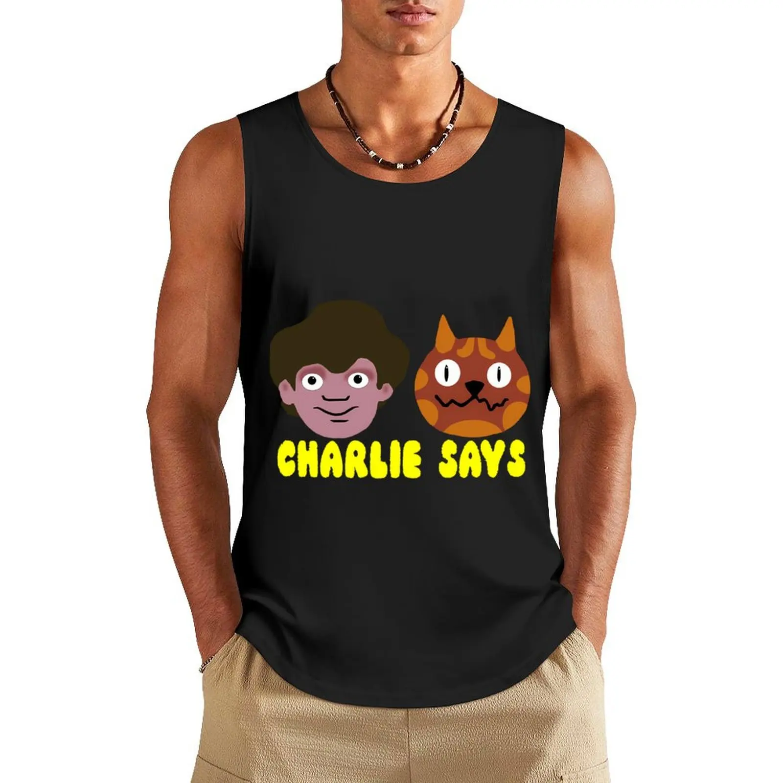 

Charlie Says Tank Top new in tops & t-shirt Sports shirt man Man sleeveless shirt bodybuilding men