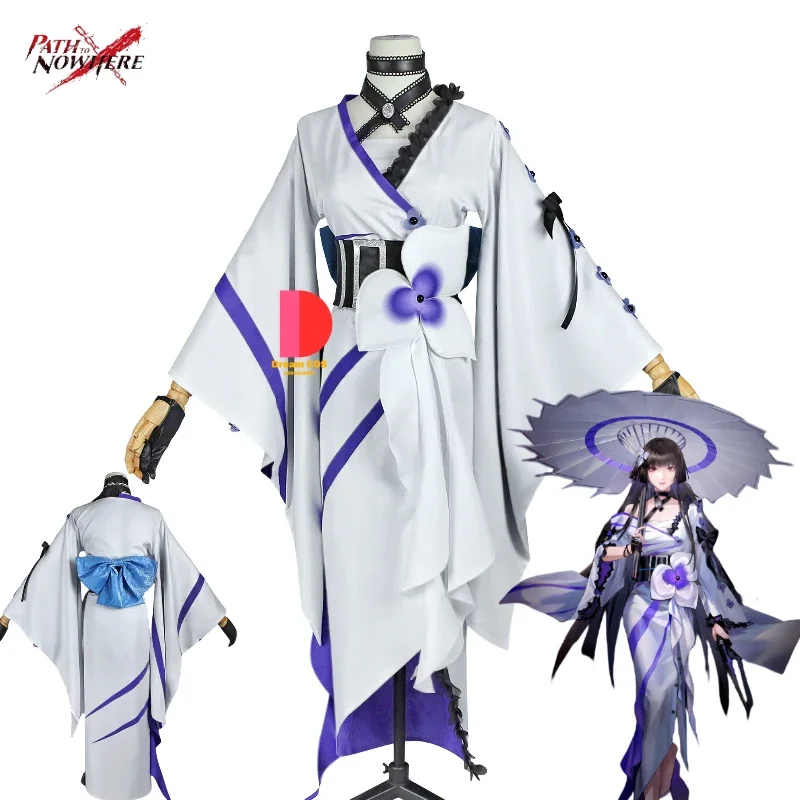 

Game Path To Nowhere Sumire Cosplay Costume Pretty Anime Clothes Kimono Design Full Set Role Play Halloween Party ComicCon Suits