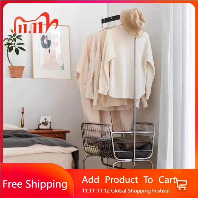 

Bedroom Hallway Coat Racks Metal Cabinet Modern Display Nordic Coat Racks Clothes Standing Storage Perchero Trendy Furniture