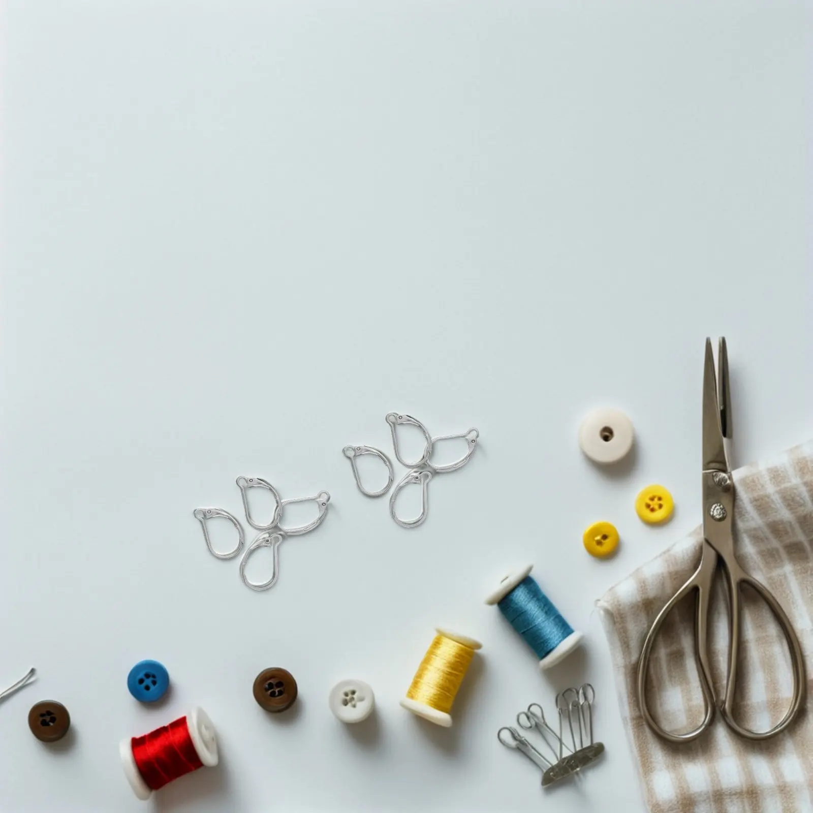 

100 шт. крючков для серег из нержавеющей стали, французские застежки-крючки, прочные комплектующие для изготовления ювелирных изделий, набор проволочных крючков для серег