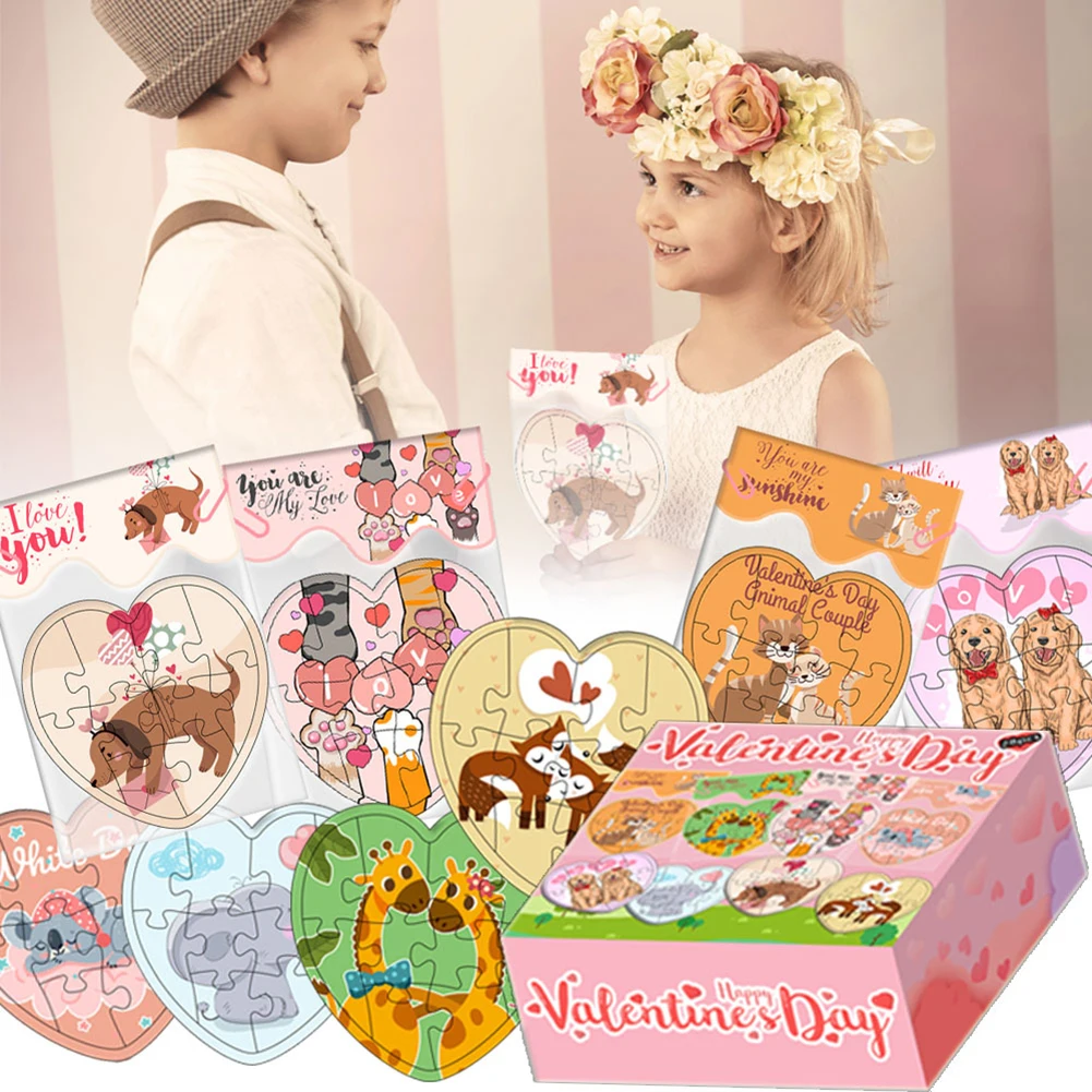 

Пазл на День Святого Валентина, интерактивные игрушки для родителей и детей для детей