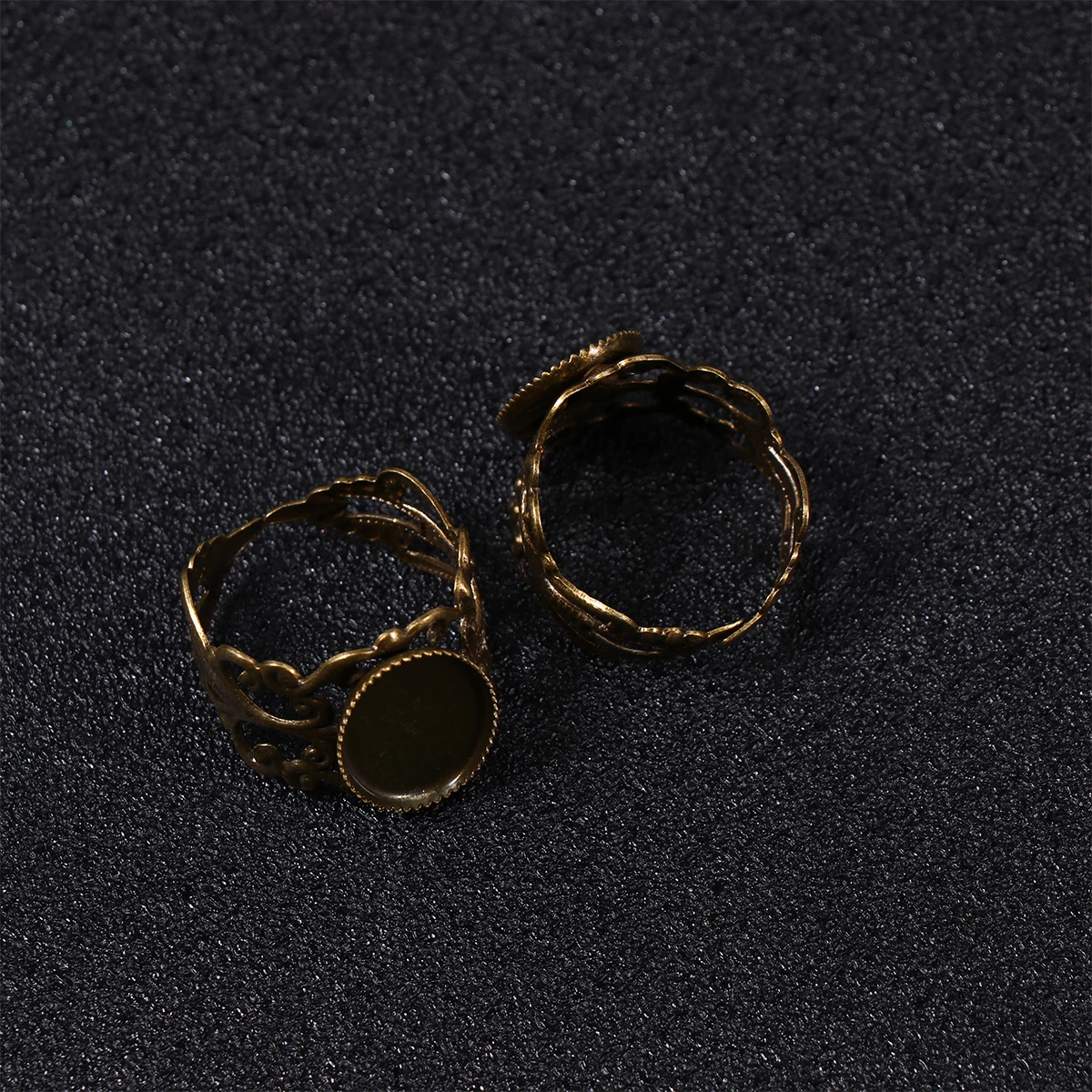 

10 Pcs Empty Jewelry Tray Ring Tray Durable Resin Earrings Storage Ornament Retro Jewelry Plate Display Stand Home Exhibit Use