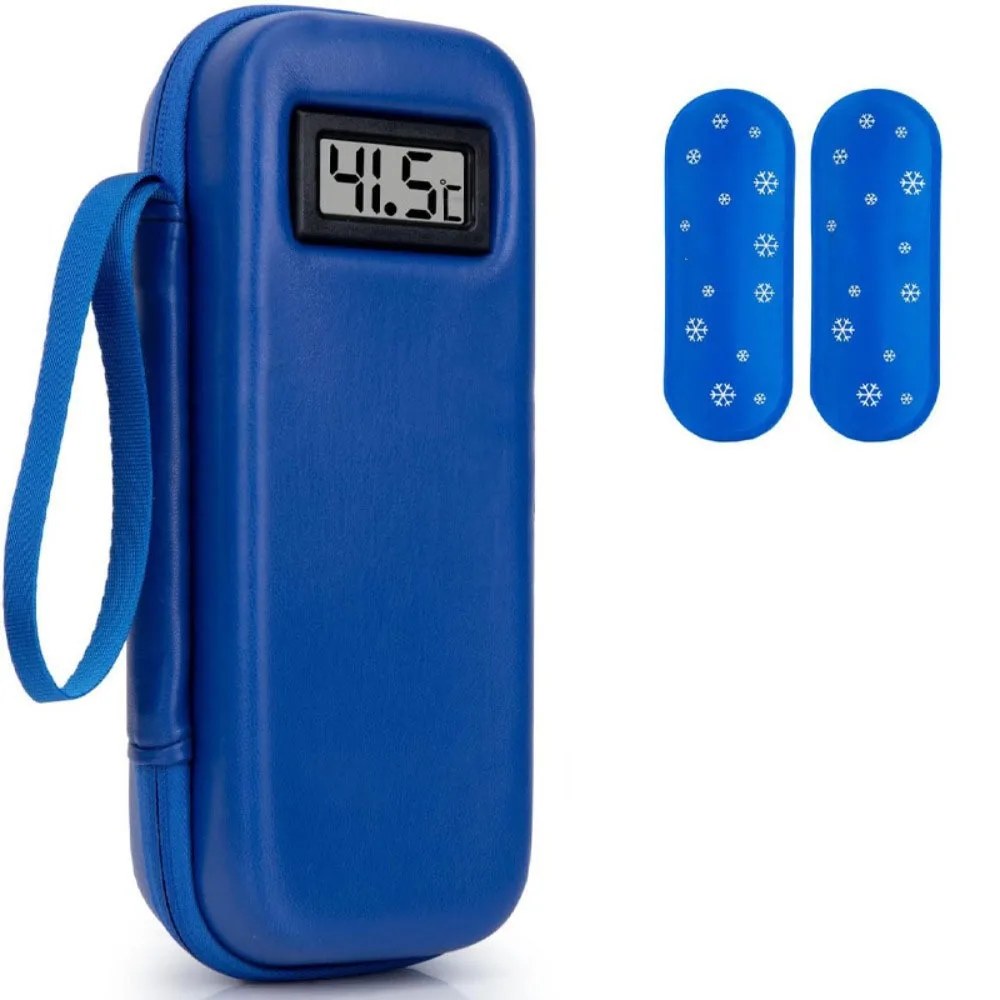 Insulinekoeler Reistas Waterdichte insulinekoeltas met thermometer Display Medicijnorganizer Tas voor diabetici