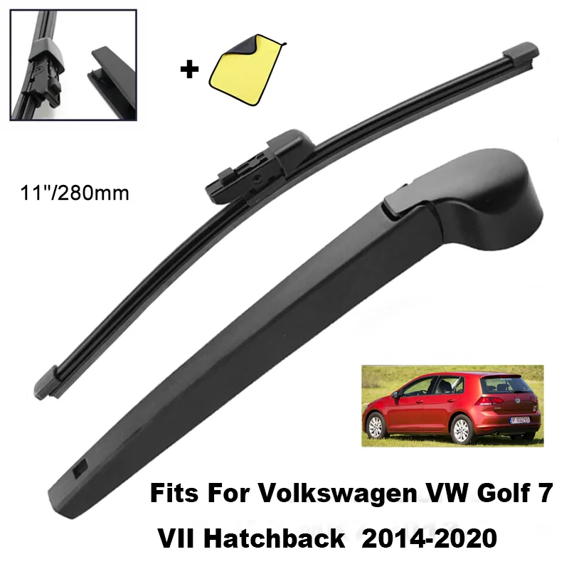 

Rear Wiper Blade Blades Back Window Wipers Arm for Volkswagen VW Golf 7 VII Hatchback 2014 2015 2017 2018 2020 Car Accessories