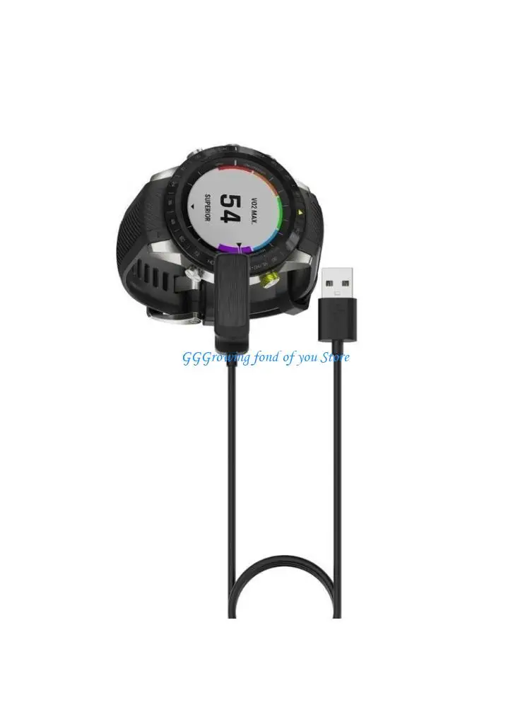 

H9EB 1M USB 4 Pin Clip USB Charging Cable Fast Cord for GarminMarq Series Smartwatch