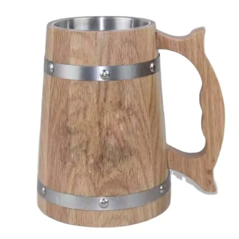 

2023 New Design Wooden Beer Mug
