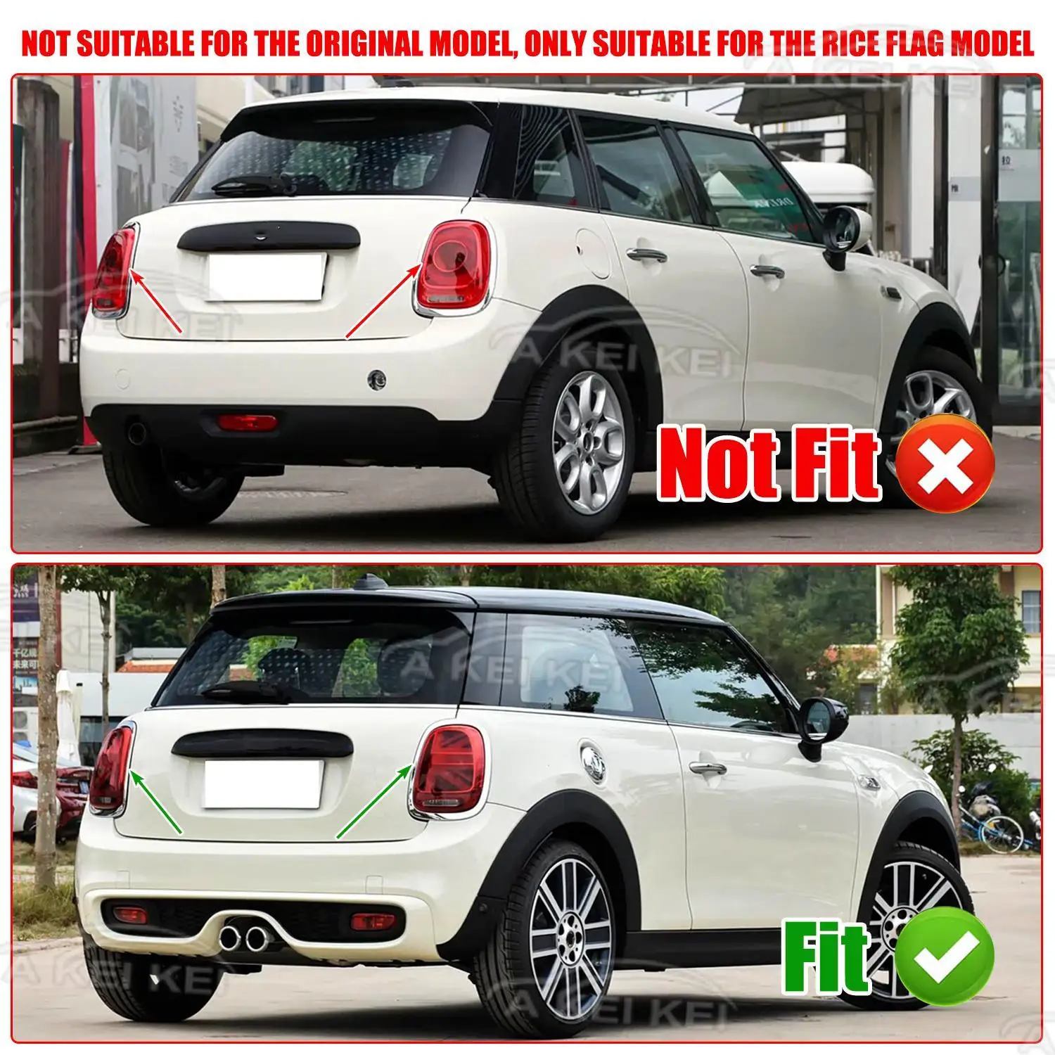 NEW For BMW MINI One Cooper F55 F56 F57 2014-2021 Car Rear Lamp Tail Lamp Cover Lamp Shell Brake Tail Light Mask Lampshade Shell