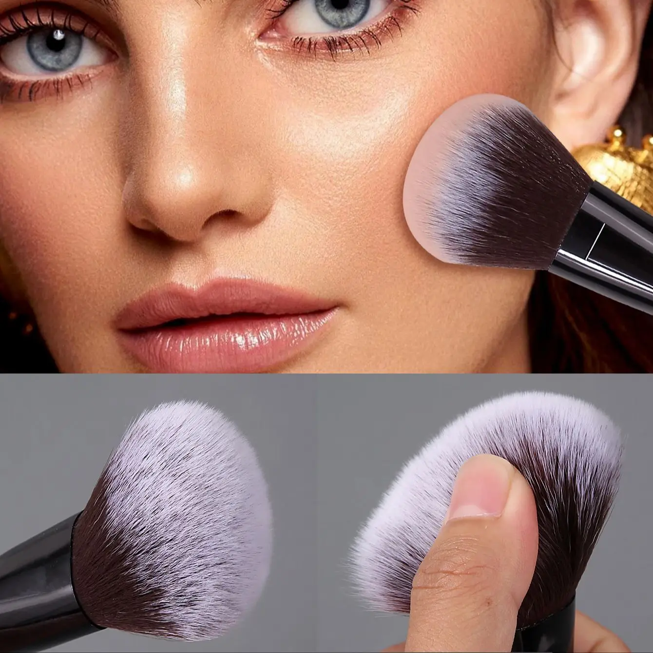 1pc heiß-verkauf make-up pinsel lose pulver konturierung pinsel rouge pinsel multifunktionale schönheit werkzeug pinsel anfänger make-up pinsel
